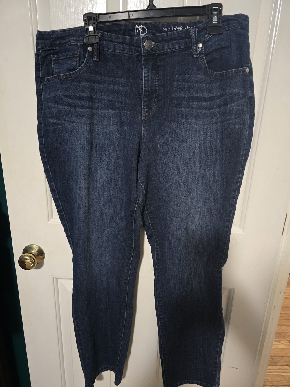New Directions Women's Dark Blue Skinny Jeans Size 16WR